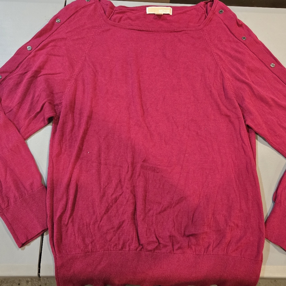Michael Kors Pink Long Sleeve Top 3c43